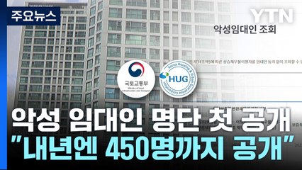 악성 전세 임대인 명단 첫 공개..."내년 대상 확대" / YTN