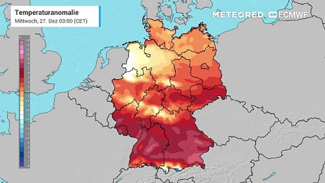 Mild geht es in Deutschland bis zum Jahresende weiter!