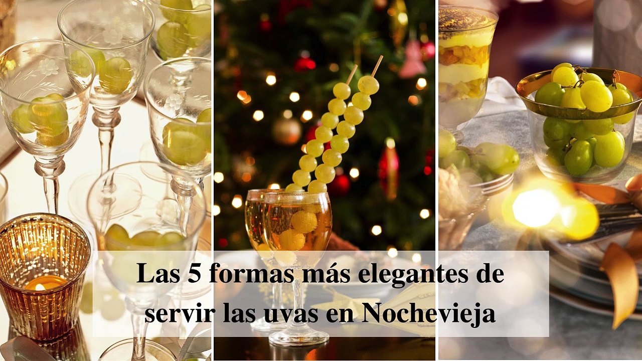 Las 5 formas más elegantes de servir las uvas en Nochevieja