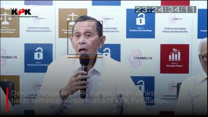 Dewas KPK Menjatuhkan Sanksi Berat Kepada Firli Bahuri
