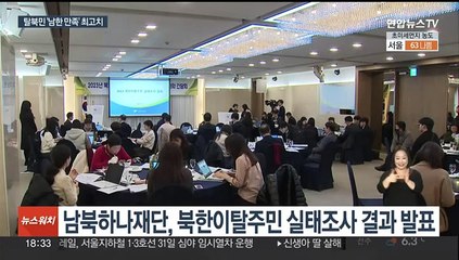 북한이탈주민 실태조사…'남한 만족도' 역대 최고치