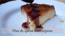 Flan de queso mascarpone, receta de la abuela italiana