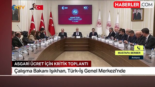 Asgari ücret toplantısı öncesi kritik görüşme! Bakan Işıkhan, TÜRK-İŞ'te