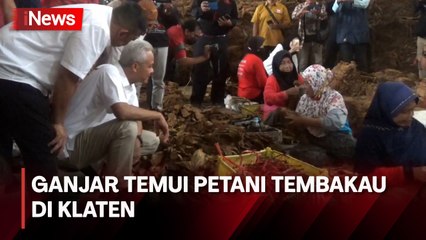 Ganjar Terima Curhatan Kelangkaan Pupuk saat Temui Petani Tembakau di Klaten