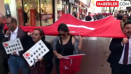 İskenderun'da Şehitlere Saygı Yürüyüşü Gerçekleştirildi