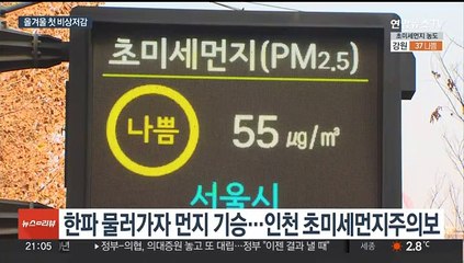 한파 풀리자 미세먼지…내일 수도권 올겨울 첫 비상저감