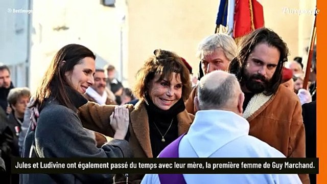 Obsèques de Guy Marchand : sa dernière femme, la jeune Adelina, abattue et proche de son fils Jules