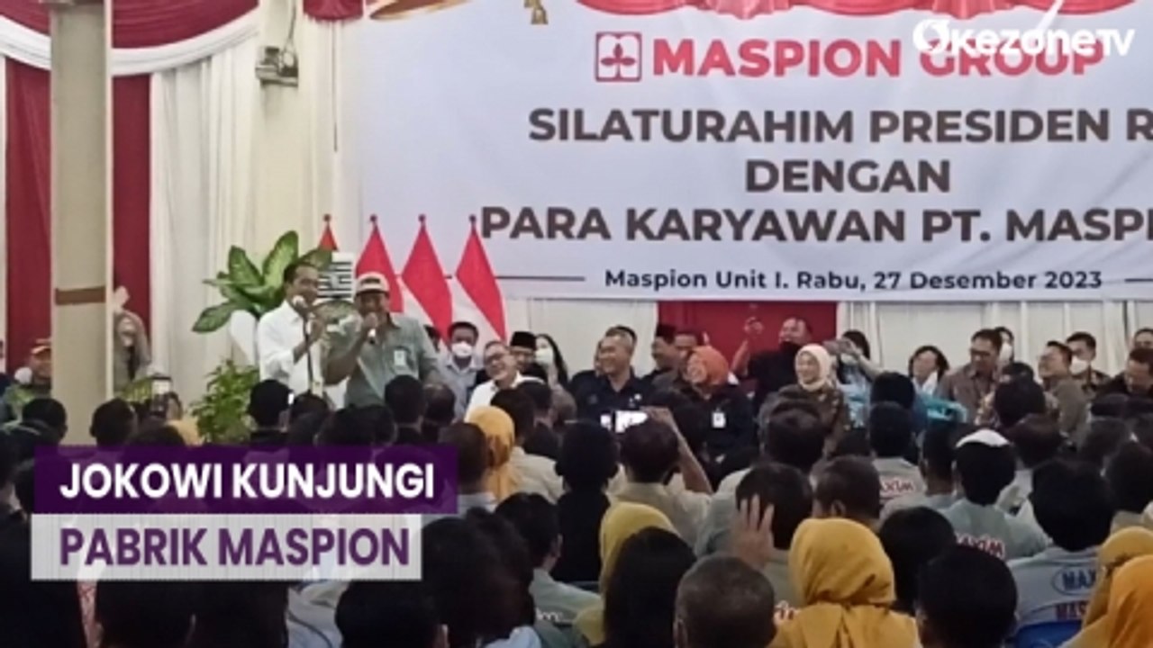 Kunjungi Pabrik Maspion, Jokowi Minta Mendag Naikkan Pajak Masuk Barang Impor