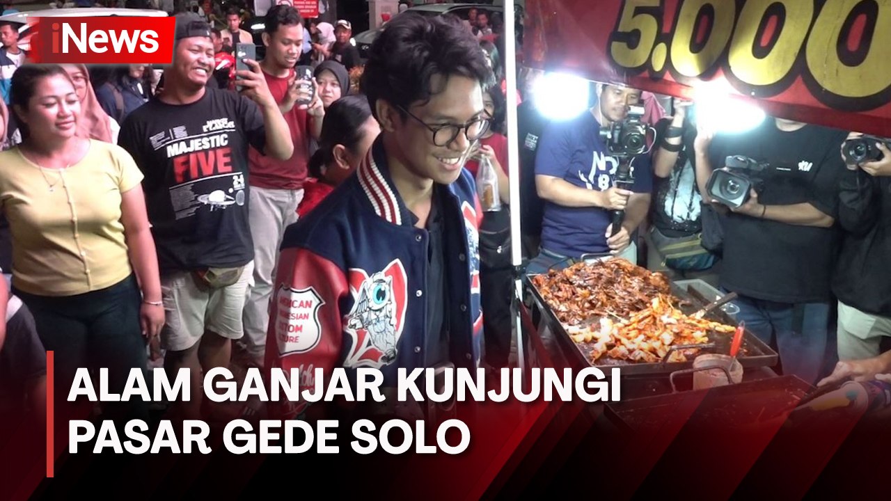Nikmati Kuliner di Festival Jajanan UMKM, Alam Ganjar Kunjungi Pasar Gede Solo