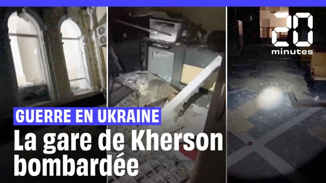 Guerre en Ukraine : Au moins un mort dans le bombardement de la gare de Kherson #shorts