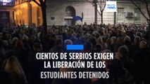 Cientos de serbios exigen la liberación de los estudiantes detenidos tras las protestas