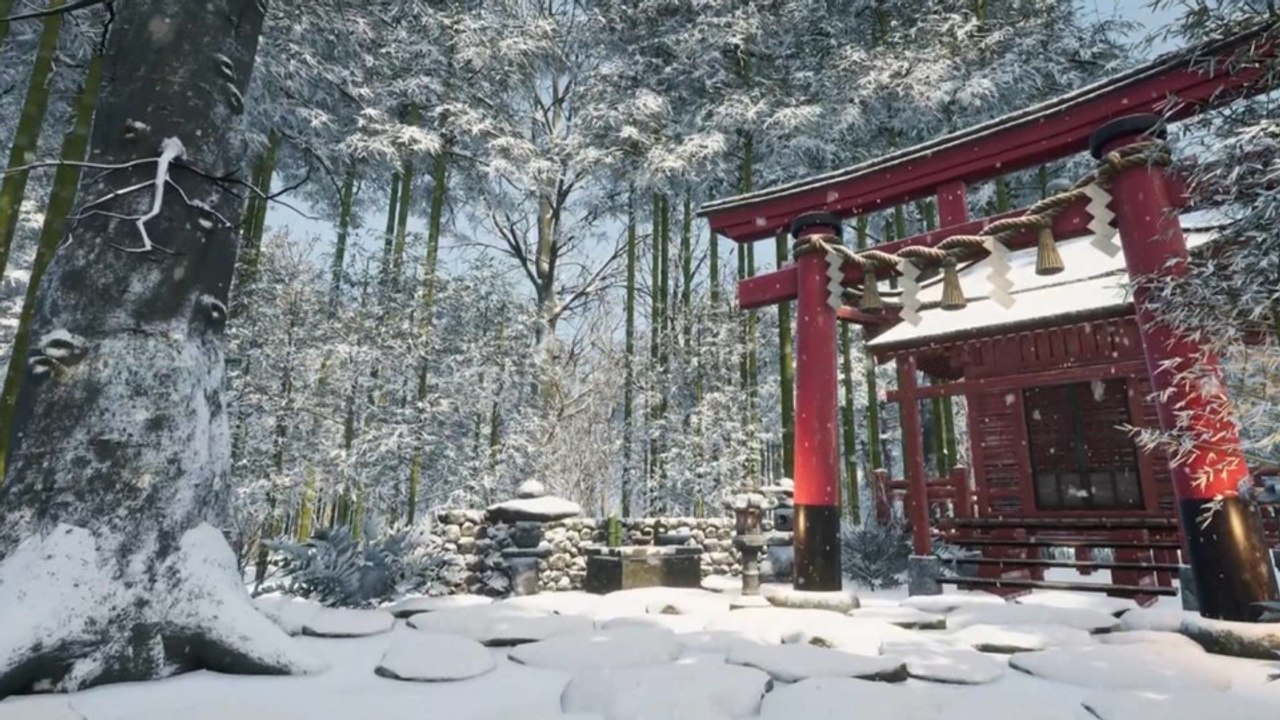 So idyllisch sieht das winterliche japan im neuen survival-spiel sengoku dynasty aus