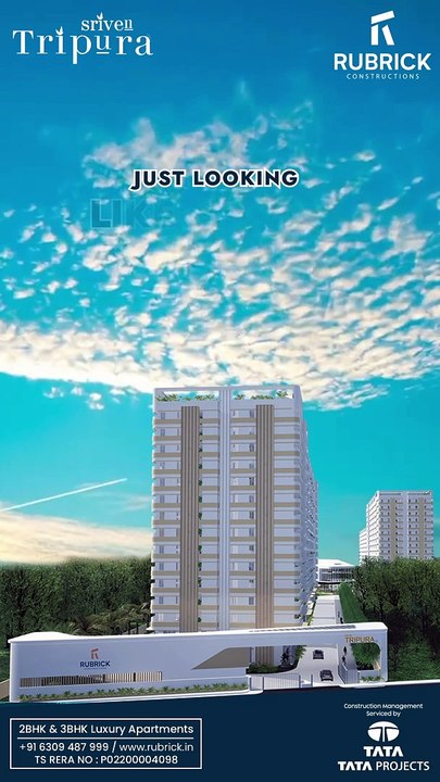 Luxury 2 BHK and 3 BHK Flats near Miyapur, Hyderabad - Rubrick