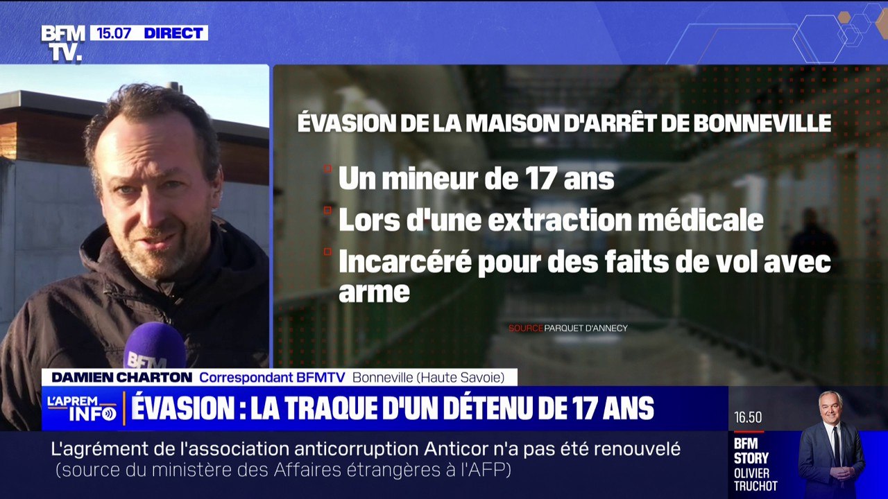 Ce que l'on sait de l'évasion d'un détenu de 17 ans de la maison d'arrêt de Bonneville lors d'une extraction médicale