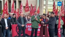Türkiye İşçi Partisi, 13. Ağır Ceza Mahkemesi Can Atalay dosyasında karar verene kadar Çağlayan Adliyesi önünde oturma eylemi başlattı