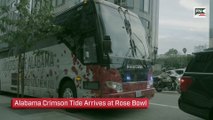Alabama Crimson Tide Arrives at Rose Bowl