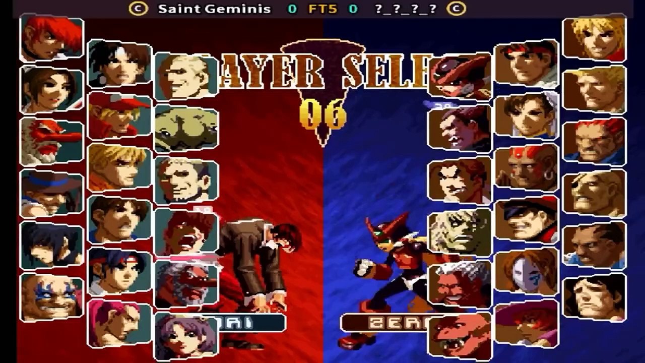 Saint Geminis vs ?_?_?_?  - SNK vs. Capcom - SVC Chaos Super Plus -FT5