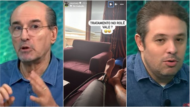 NEY EM ALTO MAR! Bate Pronto PEGA FOGO ao falar sobre Neymar, recuperação e cruzeiro.