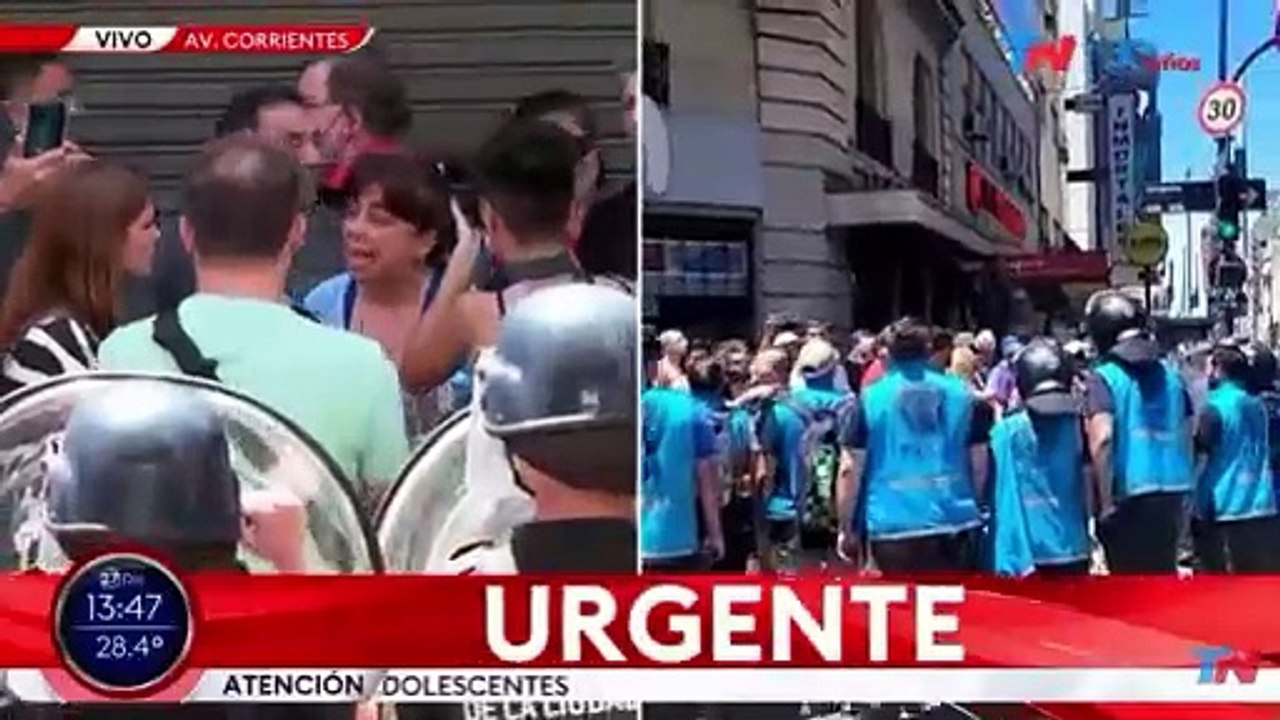 Incidentes sobre Avenida Corrientes
