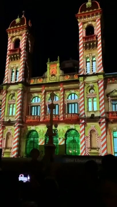 Vídeo mapping en el Ayuntamiento