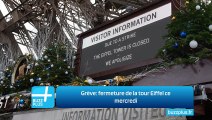 Grève: fermeture de la tour Eiffel ce mercredi