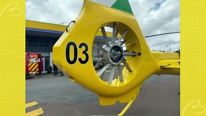 Motociclista é socorrida de helicóptero após batida contra carro em São José dos Pinhais