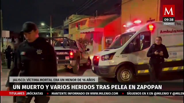Pelea entre pandillas en Zapopan deja un menor de edad muerto y varios heridos