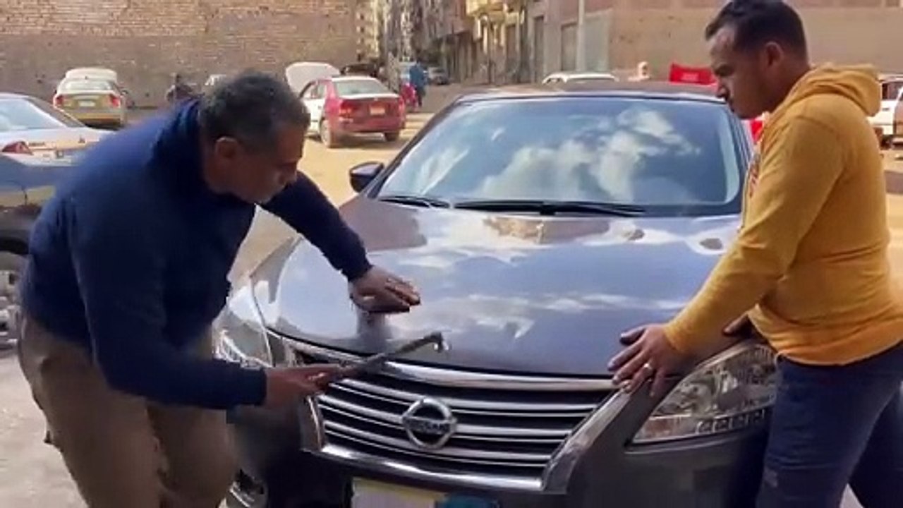 Car Denter outstanding the work of nissan new model