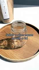 How to cold brew hojicha in a mason jar