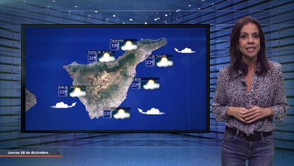 La previsión del tiempo en Canarias para el 28 de diciembre de 2023, en Atlántico Televisión.