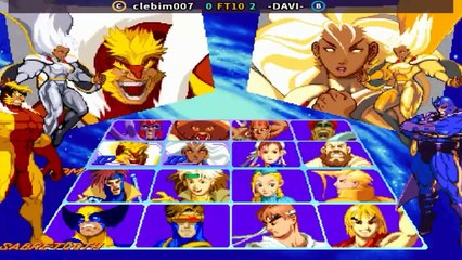 clebim007 vs -DAVI - X-Men Vs. Street Fighter - FT10