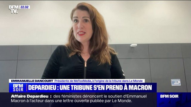 Tribune de MeTooMedia: On sent que c'est quelqu'un qui ne connaît pas les violences sexistes et sexuelles dénonce Emmanuelle Dancourt, présidente de MeTooMedia, à propos d'Emmanuel Macron