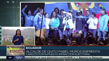 Pabel Muñoz, alcalde de Quito, enfrenta cargos por supuesta infracción electoral