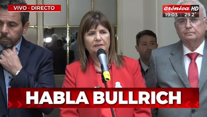 Patricia Bullrich: 90% de los manifestantes participaron de manera pacífica ✨