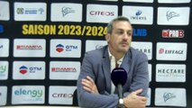 Reaction maritima du coach de Fos Rémi Giuitta après la défaite contre Antibes