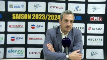 Reaction maritima du coach Remi Giuitta après la défaite contre Antibes