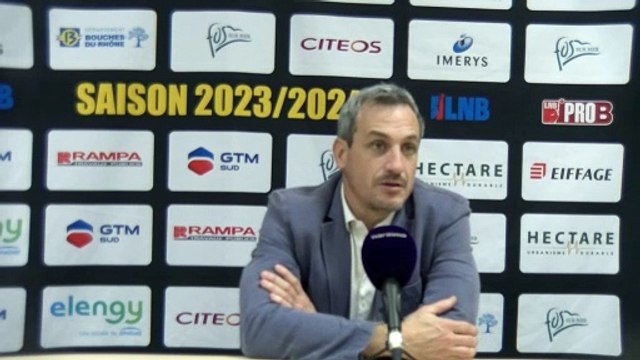 Reaction maritima du coach Remi Giuitta après la défaite contre Antibes partie 2