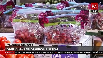 Sader garantiza abasto de uva para festividades de Año Nuevo