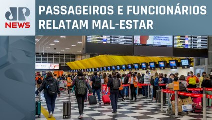 Falha no ar-condicionado do Aeroporto de Congonhas causa confusão e muitas filas