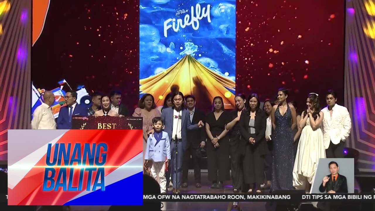 "Firefly" ng GMA Pictures at GMA Public Affairs, itinanghal na Best Picture sa 49th MMFF Gabi ng Parangal | UB