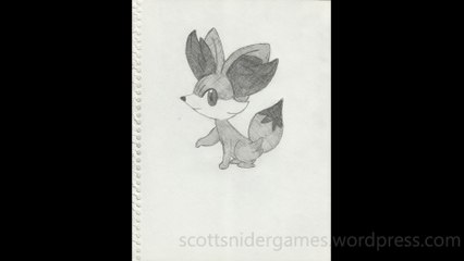 Pokemon Pencil Sketch Video #2: Fennekin (12-27-2023)