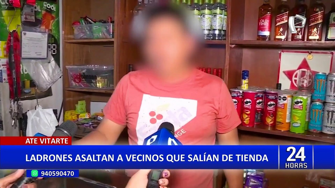 Ate Vitarte: delincuentes asaltan a familia que compraba en minimarket