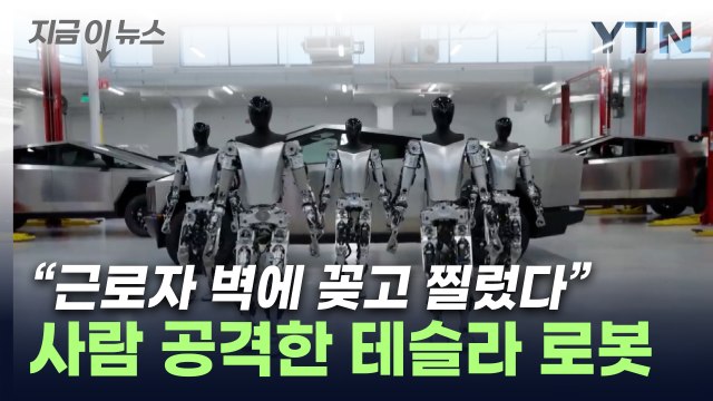 테슬라 공장서 로봇 오작동...직원 공격해 부상 입혀 [지금이뉴스] / YTN