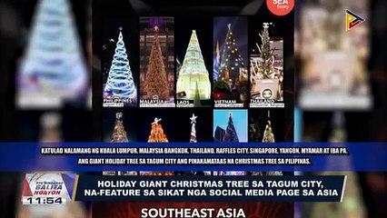 Holiday giant Christmas tree sa Tagum City, na-feature sa sikat na social media page sa Asia
