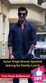 Karan Singh Grover Spotted leaving for Family Lunch