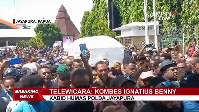 Polda Jayapura Laporkan Kondisi Kericuhan Arak-arakan Jenazah Lukas Enembe