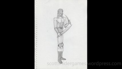 Barbarian Pencil Sketch Video #1 (12-27-2023)