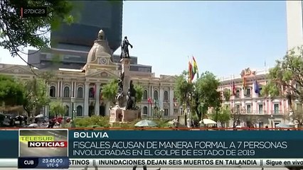 Fiscalía boliviana acusa a personas involucradas en el Golpe de Estado de 2019