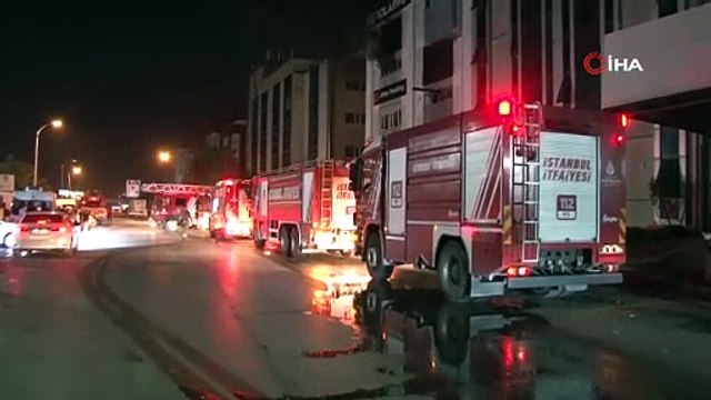 Beylikdüzü’nde boya atölyesinde korkutan yangın