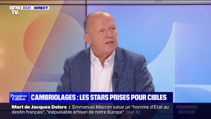 "On a affaire à des groupes de jeunes très déterminés, qui sont capables du pire": Bruno Pomart, président du think tank "initiative sécurité intérieure', réagit à l'augmentation des cambriolages chez les stars